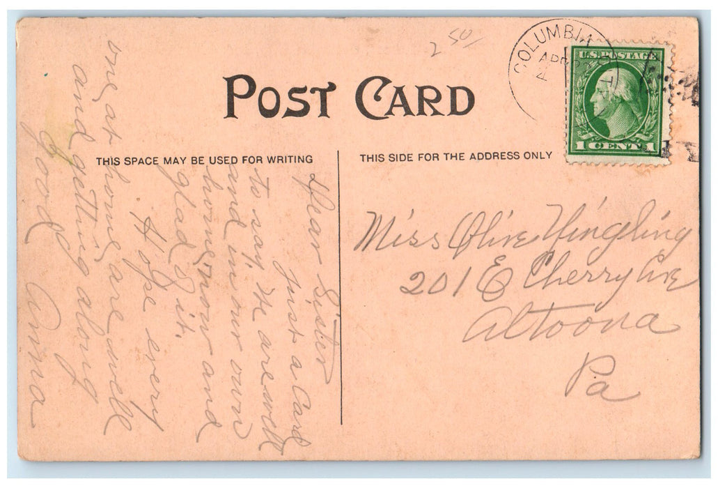 c1940s Hotel And Pavilion Tri Lake Resort Columbia City Indiana IN Tree Postcard