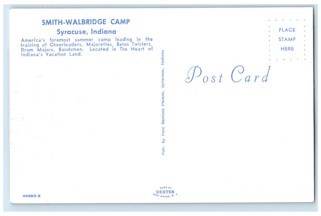c1960's Smith-Walbridge Camp Trees Syracuse Indiana IN Unposted Vintage Postcard