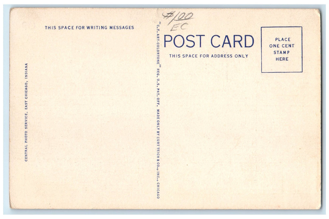 c1940's The Superheater Company East Chicago-Indiana Harbor IN Unposted Postcard