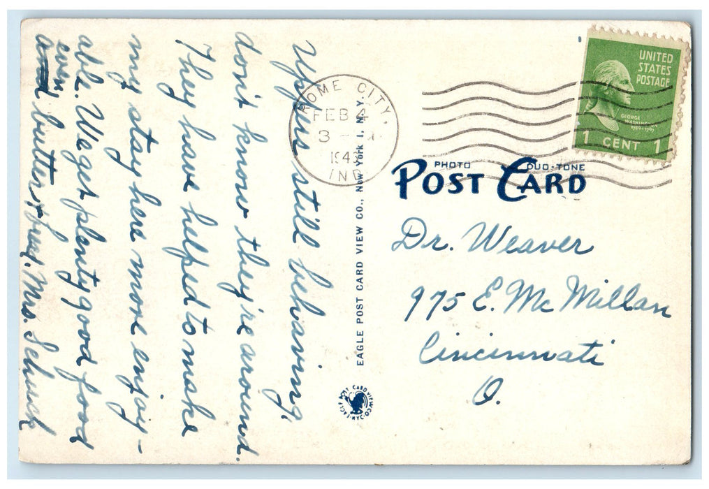 1948 Ponds On Grounds Of Kneipp Springs Rome City Indiana IN Posted Postcard