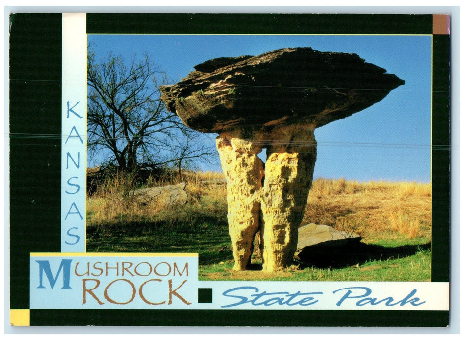 c1905's Mushroom Rock Natural Sandstone State Park Kansas KS Unposted Postcard