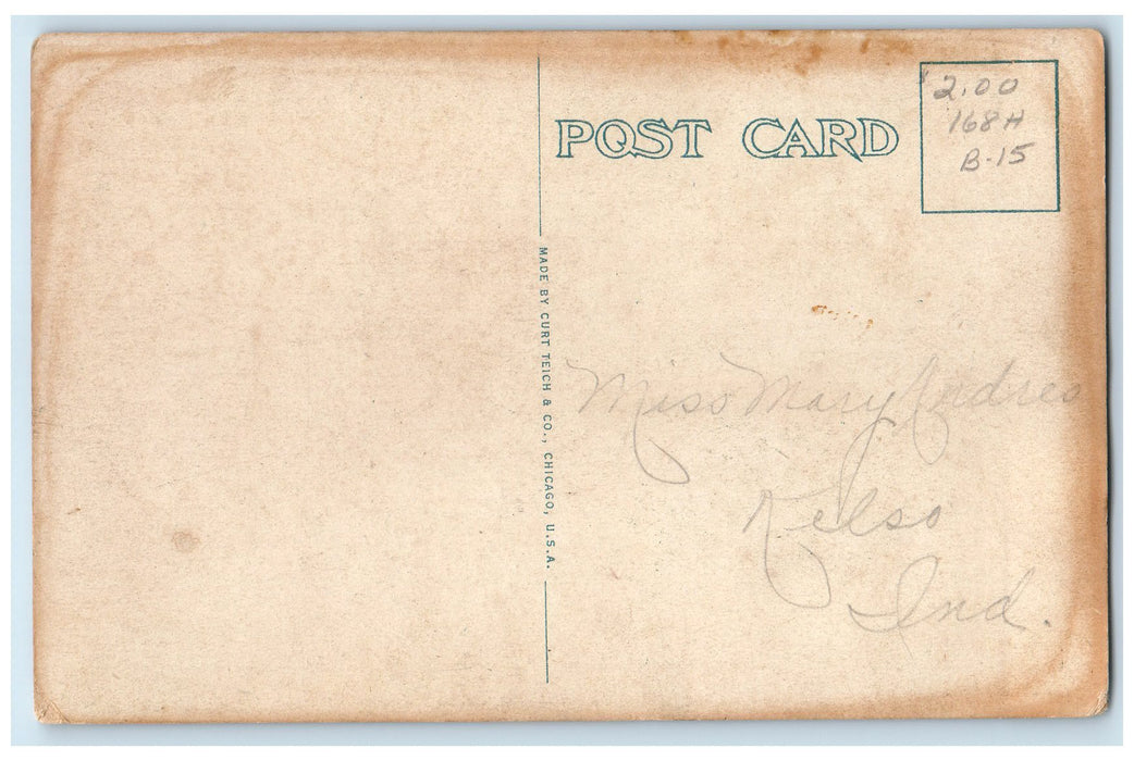 c1920's Miwogco Mineral Springs & Sanitarium Building Milan Indiana IN Postcard