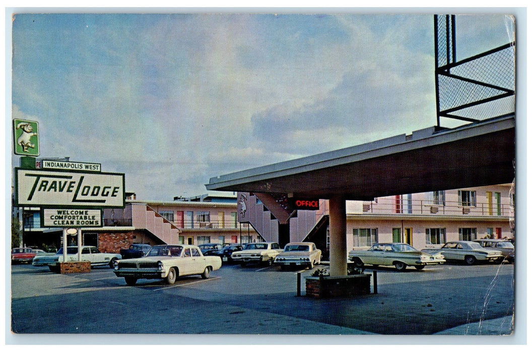 c1960's Indianapolis Travel Lodge West Exterior Indianapolis Indiana IN Postcard