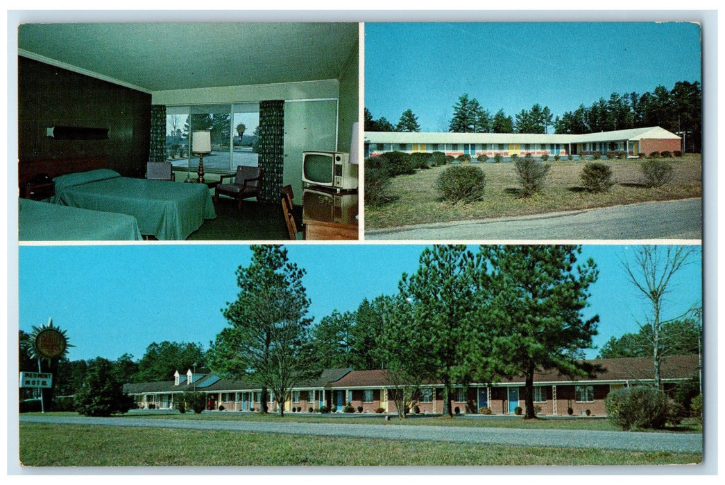 c1960s Quality Motel Piedmont Lexington North Carolina NC Unposted Tree Postcard