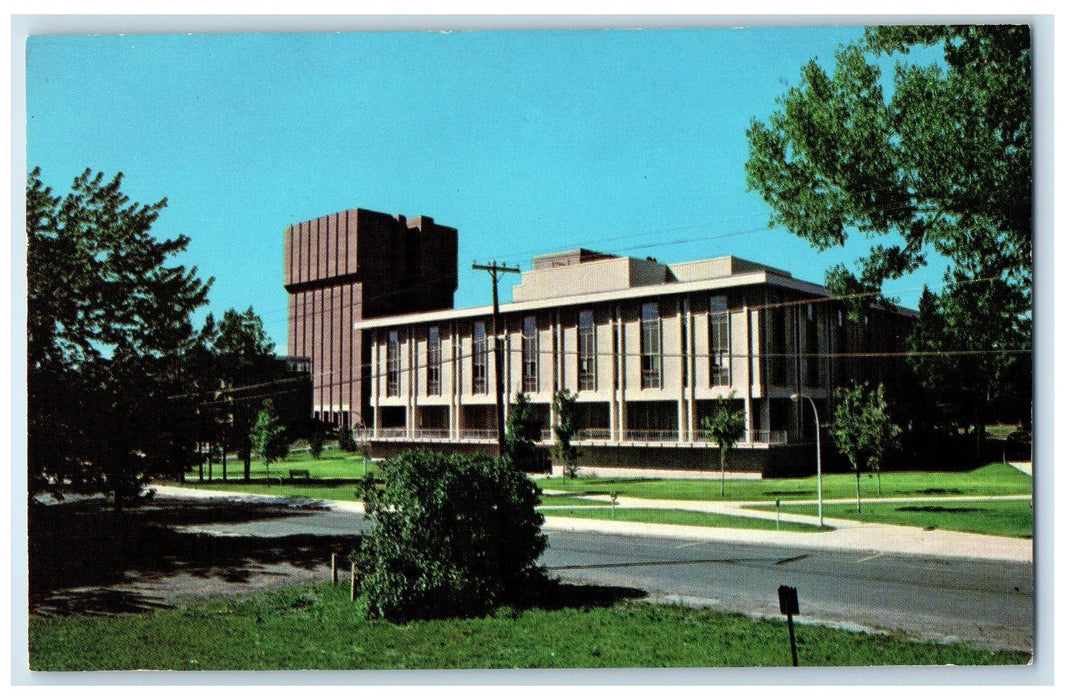 c1950's Library Michigan Technological University Houghton Michigan MI Postcard