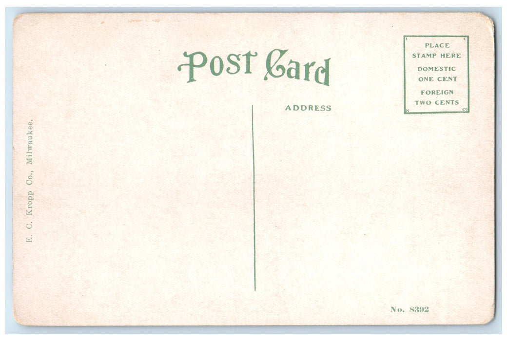 c1950 Central High School Campus Building Students Manistee Michigan MI Postcard