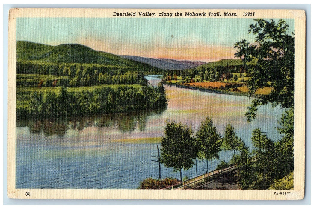 c1910's Deerfield Valley Along The Mohawk Trail Deerfield MA Unposted Postcard