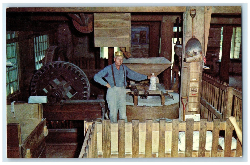 c1960's Historic Hamer's Mill Built 1817 Mitchell Indiana IN Unposted Postcard