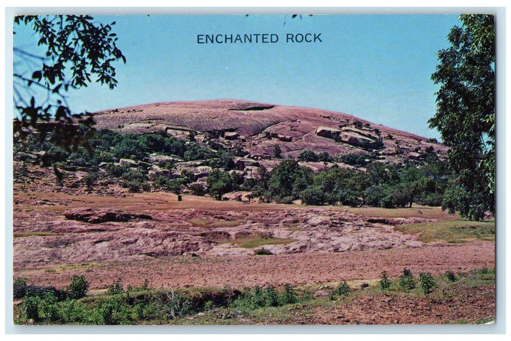 c1960s Enchanted Rock Scene Fredericksburg Texas TE Unposted Vintage Postcard