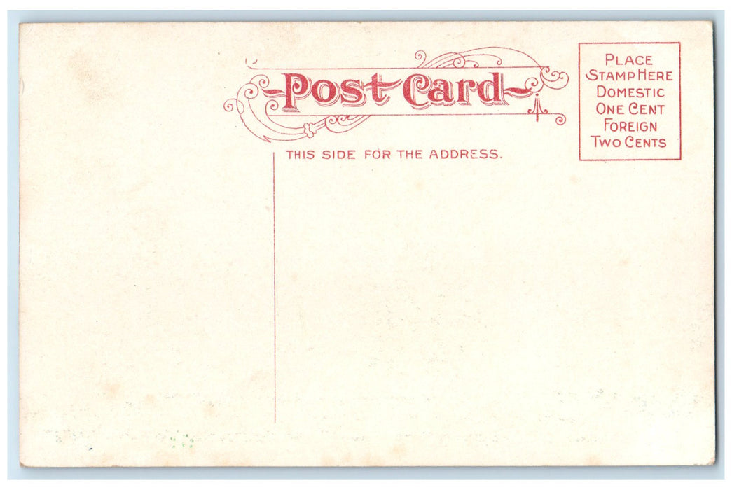 c1950's Manistee High School Campus Building Tower Manistee Michigan MI Postcard