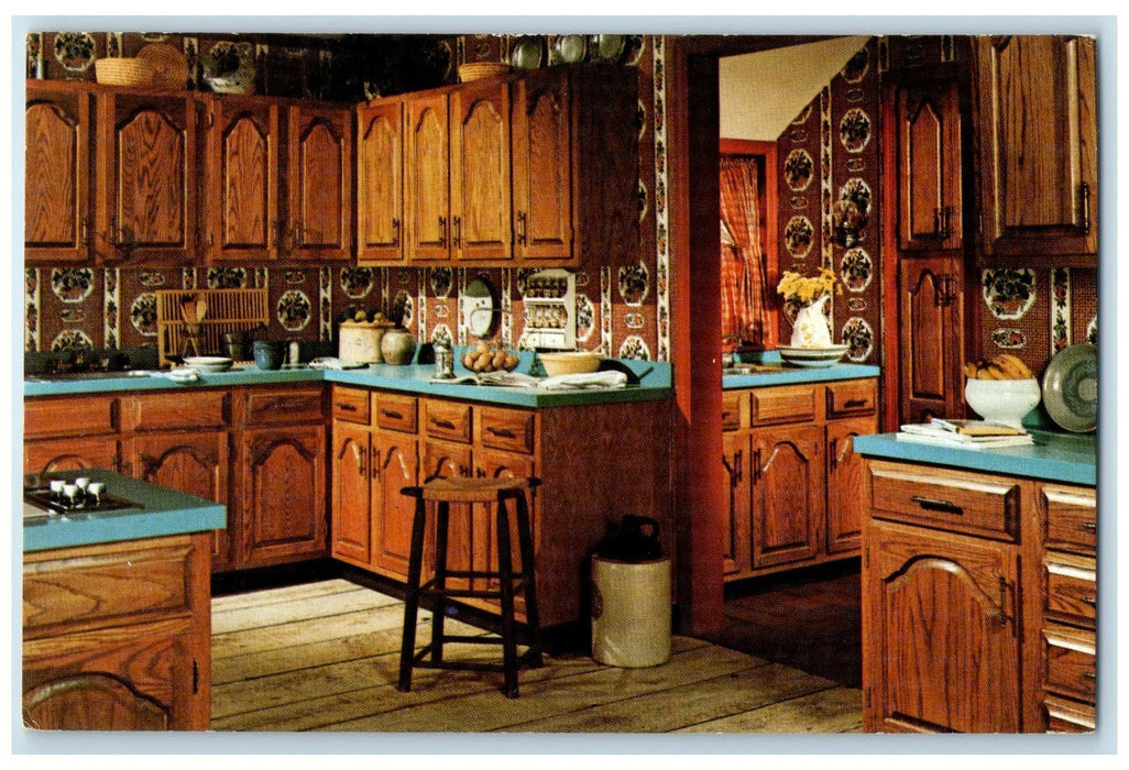 c1960's Kitchen Interior Millburn New Jersey NJ Unposted Advertising Postcard