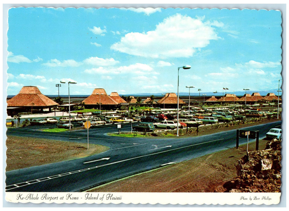 c1960s Ke-Hole Airport Jet Age Terminal At Kona Island Of Hawaii HI  Postcard