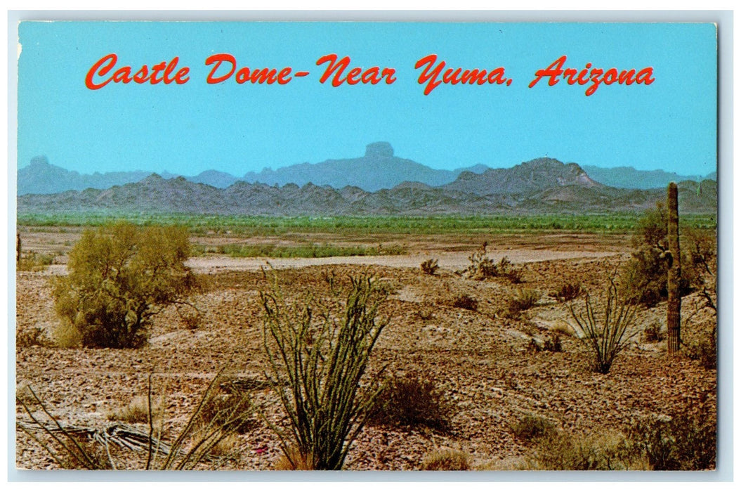 c1960s Castle Dome Rocks Scene Near Yuma Arizona AZ Unposted Vintage Postcard