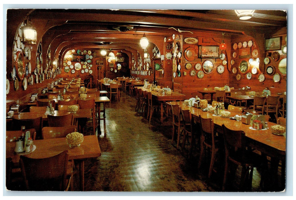 1962 Oyster Bar The Unique Shellfish Restaurant In Portland Oregon OR Postcard