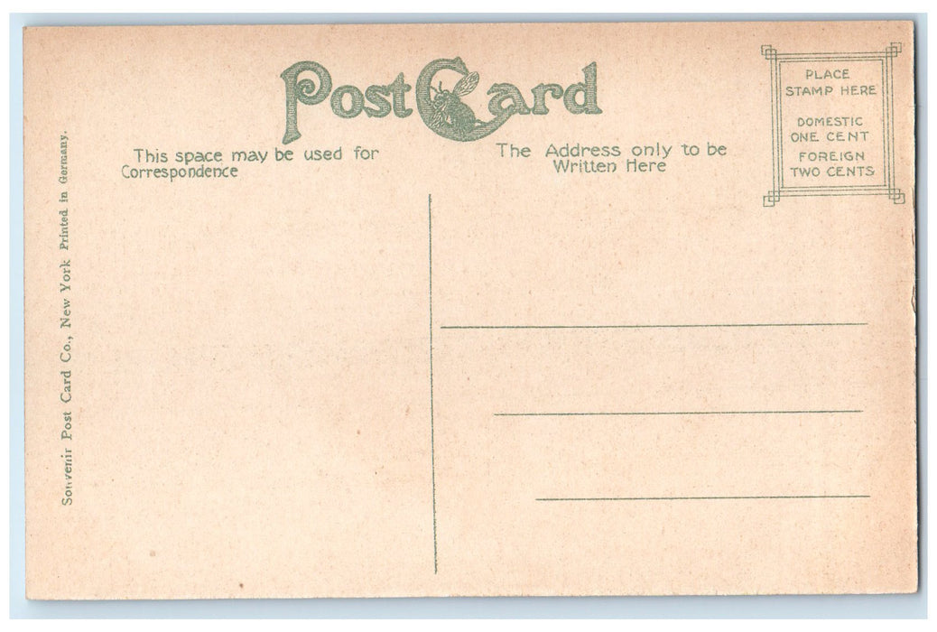 c1910's Bloody Lane Antietam Battle Field Hagerstown Maryland MD Cows Postcard