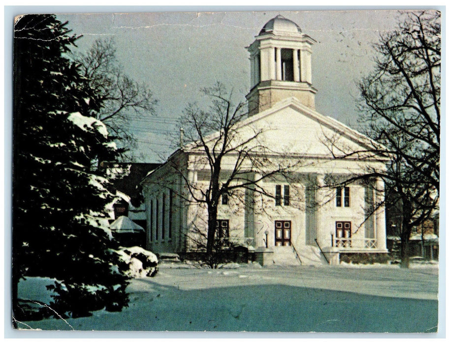 1969 First Presbyterian Church Building Winter Port Jervis New York NY Postcard