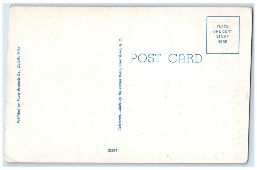 c1920's Luther Wright High School Campus Building Ironwood Michigan MI Postcard
