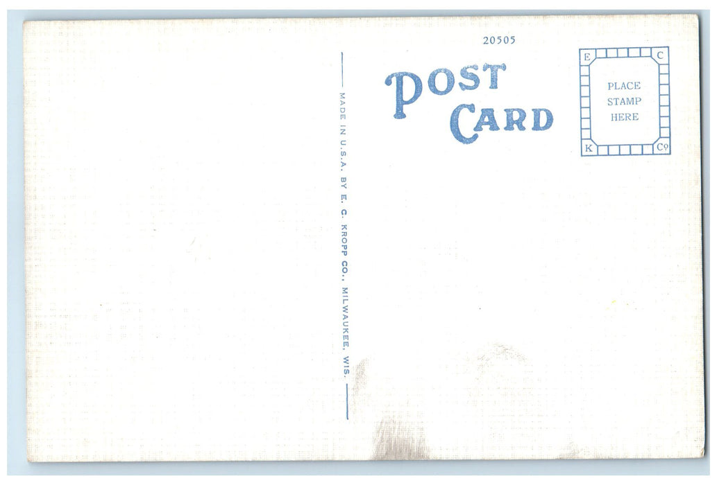 c1940's Winter Sports Ski Jumping Crowd Contest Ironwood Michigan MI Postcard
