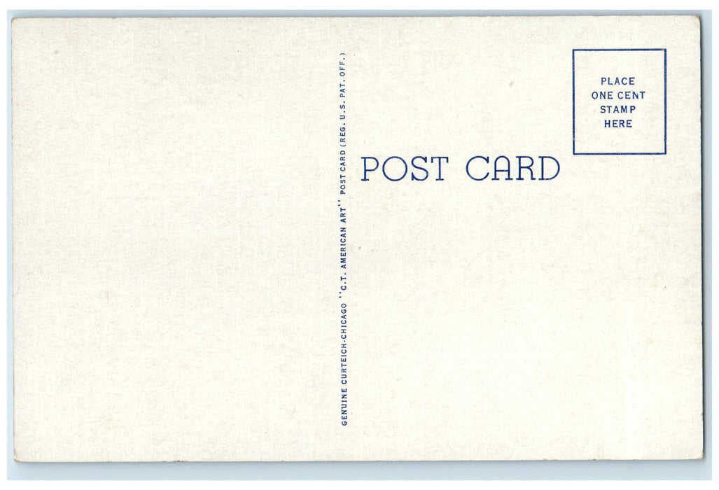 c1940 High School Campus Building Road To Entrance Manistee Michigan MI Postcard