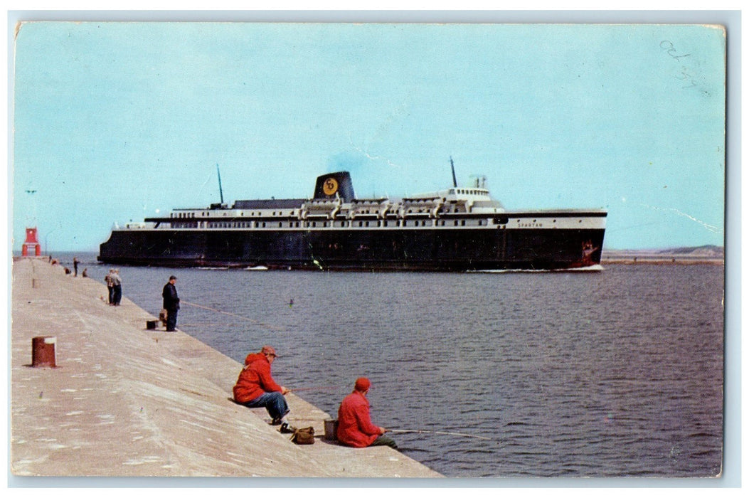 c1960s The Spartan World's Largest Speediest Trainferries Milwaukee WI Postcard