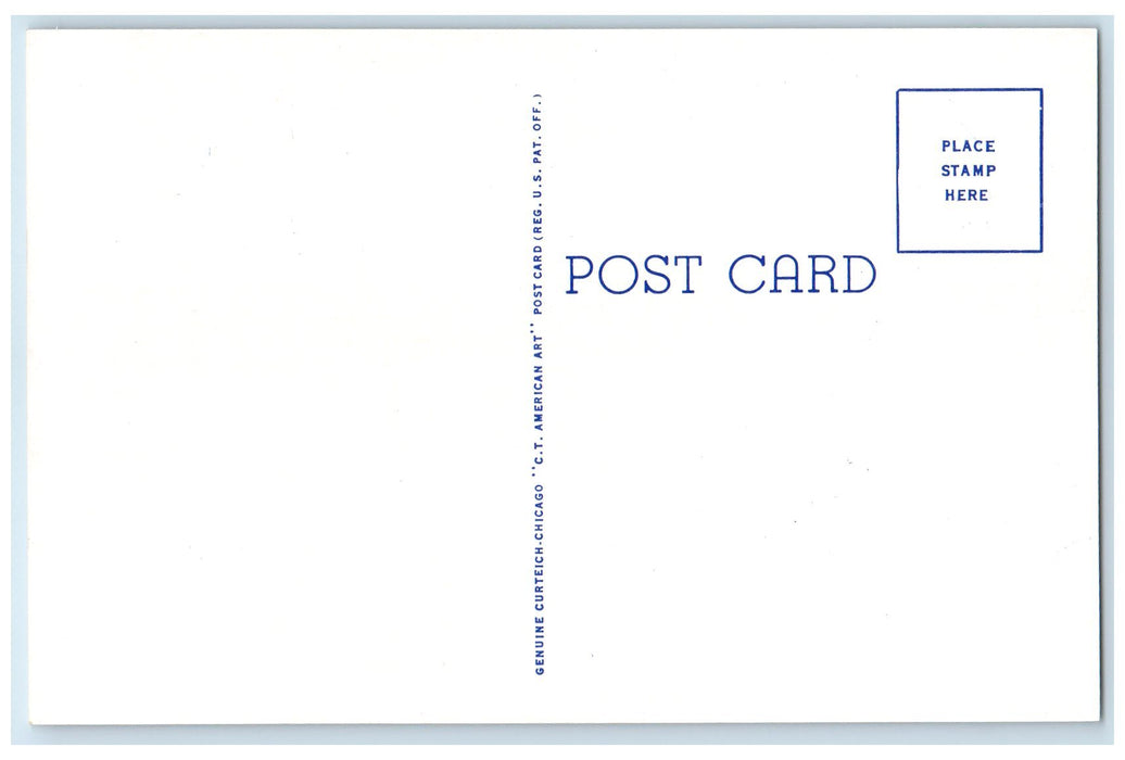 c1940s Steamship North American At Charlevoix Michigan MI Unposted Tree Postcard