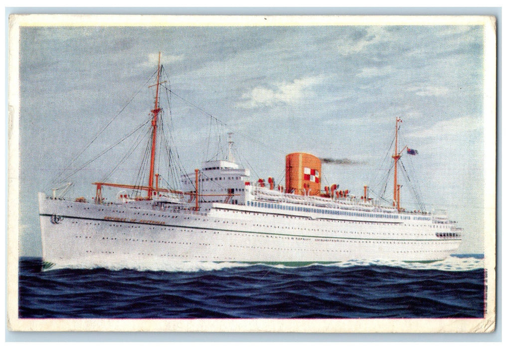 1955 Canadian Pacific Liner Empress Of Australia Liverpool England EN Postcard