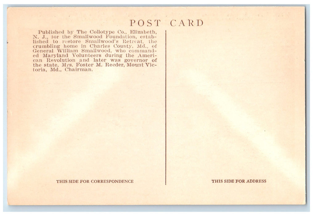 c1940's Araby Mason Springs Charles County Maryland MD Widow Elbeck Postcard