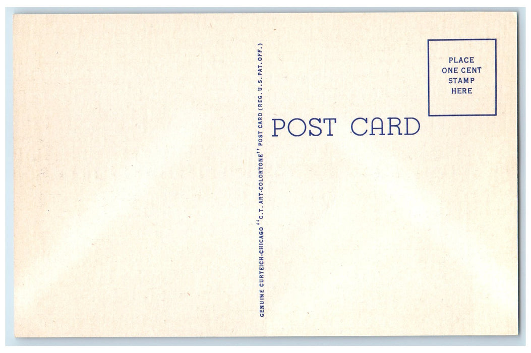 c1940's The Menard Home Fort Kaskaskia State Park Fort Gage Illinois IL Postcard