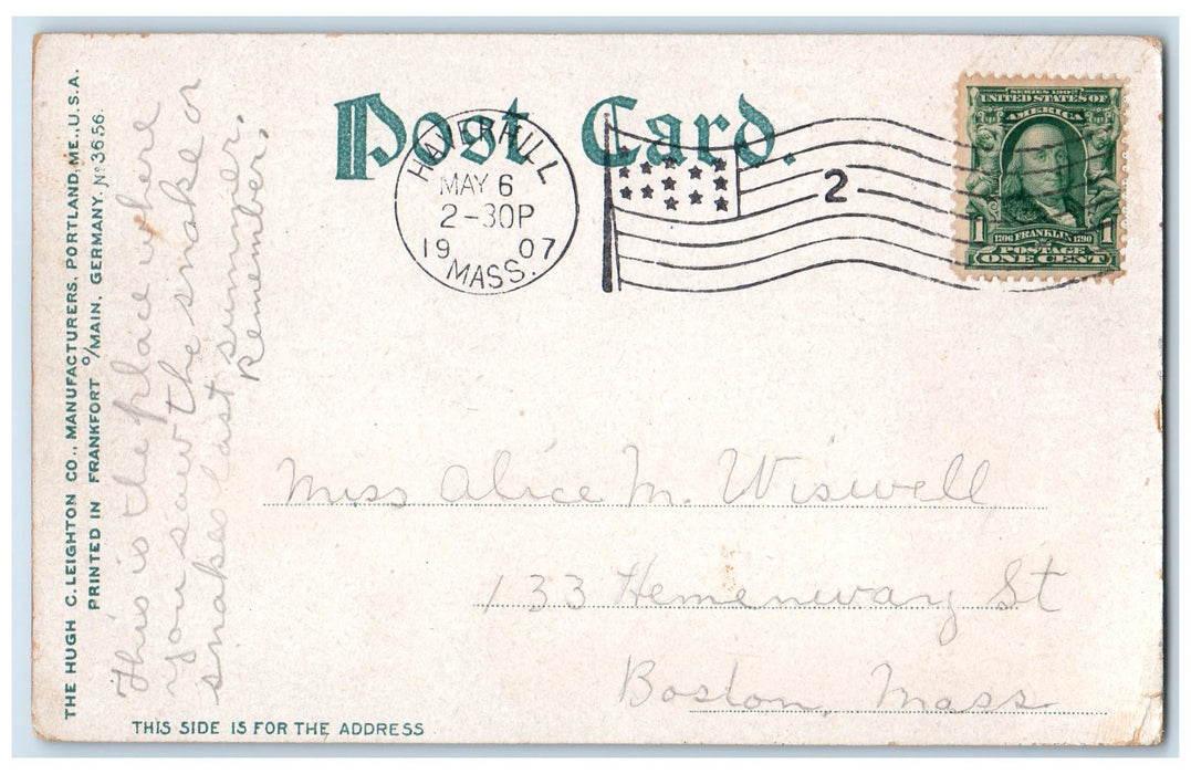 1907 Willow Dale Barns Scene Haverhill Massachusetts MA Posted Vintage Postcard