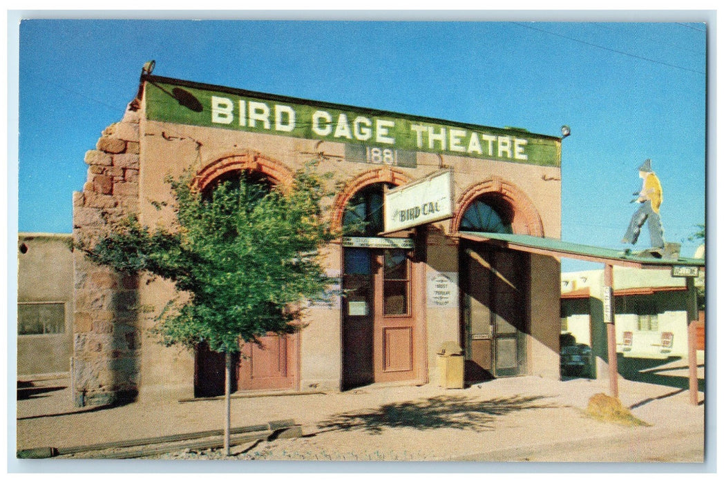 c1940s Bird Cage Theatre Roadside Tombstone Arizona AZ Unposted Vintage Postcard