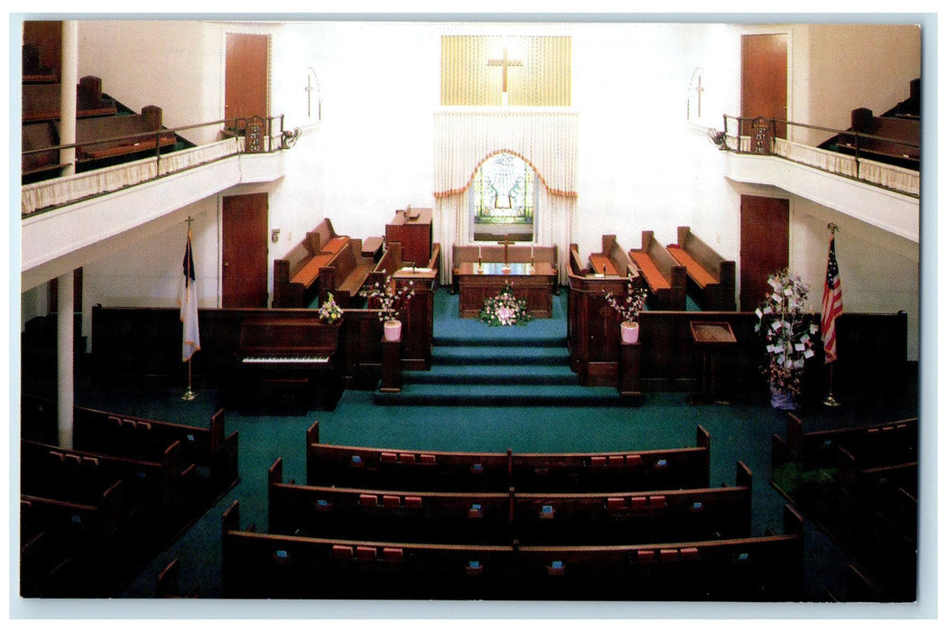 c1950's Olive Branch Christian Church Inc. Interior Indianapolis IN Postcard