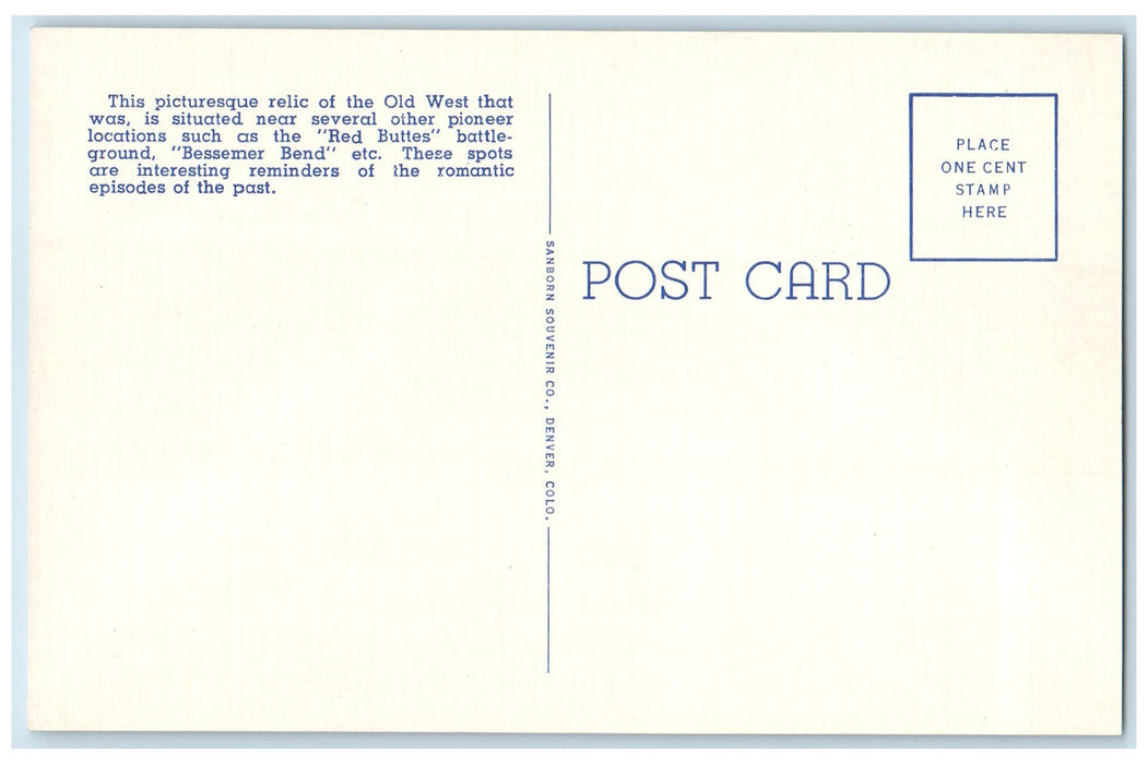 c1940's The Goose Egg Ranch 12 Miles Casper Wyoming WY Unposted Vintage Postcard