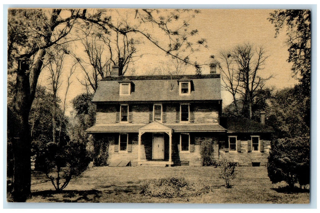 c1940's Benjamin West House Swarthmore College Swarthmore PA Unposted Postcard