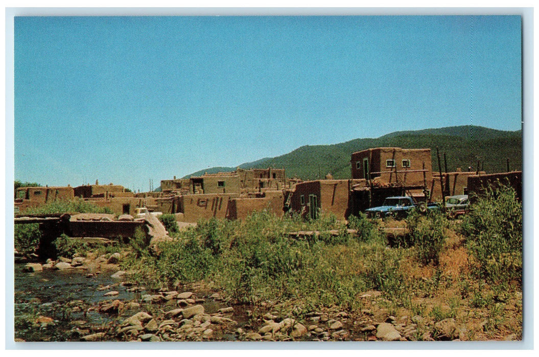 c1960's The South Pueblo Of The Taos Pueblo Taos New Mexico NM Unposted Postcard