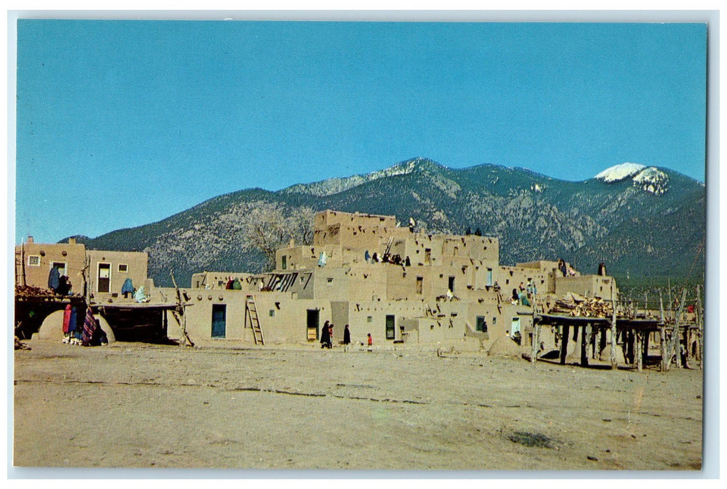 c1960's Taos Indian Pueblo North Pueblo Taos New Mexico NM Unposted Postcard