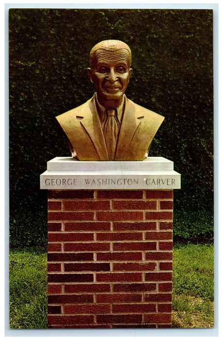 c1950's Bust Of George Washington Carver Famed View Diamond Missouri MO Postcard