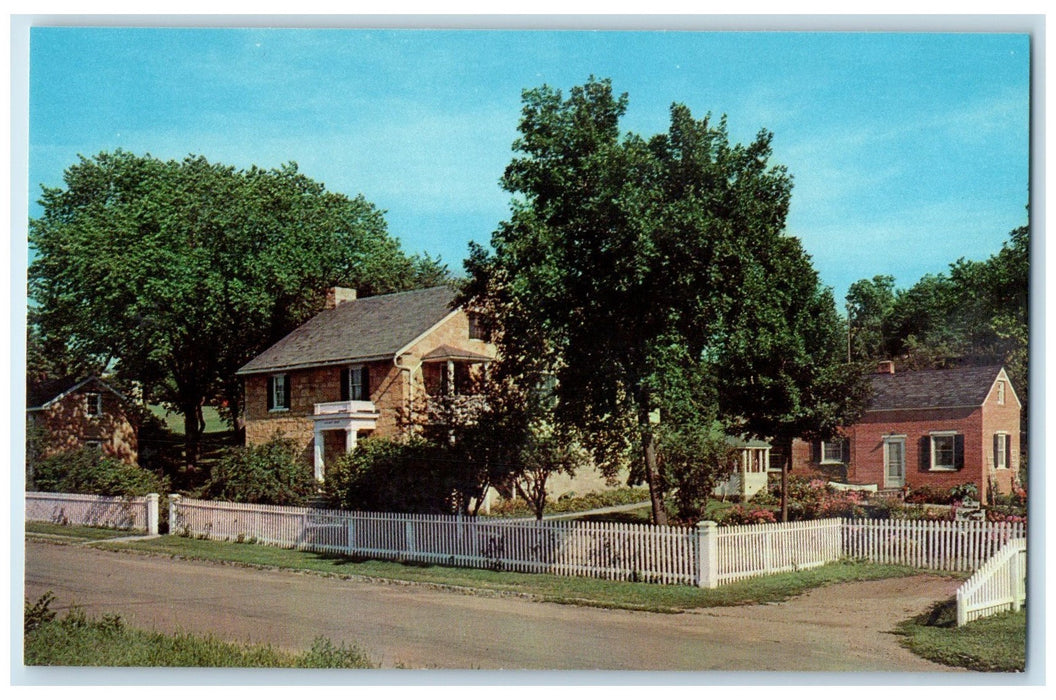 c1950's General Henry Hastings Sibley's Home View Mendota Minnesota MN Postcard