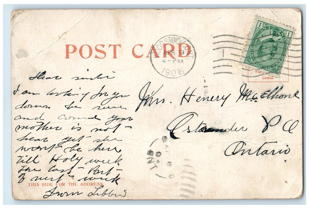 1908 Blockade Of Boats Scene Sault Ste. Marie Michigan MI Posted Flags Postcard