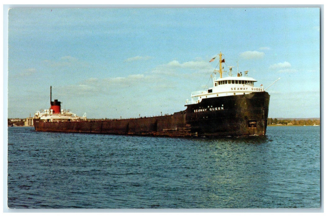 c1960's Steamer Seaway Queen Scene Ontario Canada CA Unposted Vintage Postcard