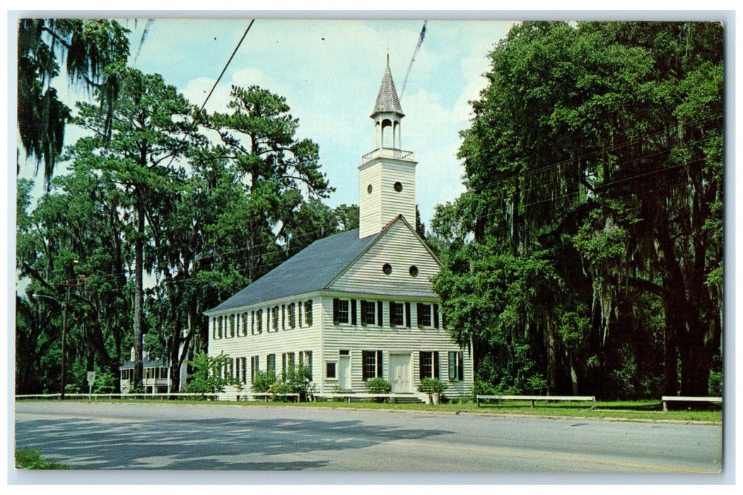 c1950's Midway Church Between Savannah & Brunswick Midway Georgia GA Postcard