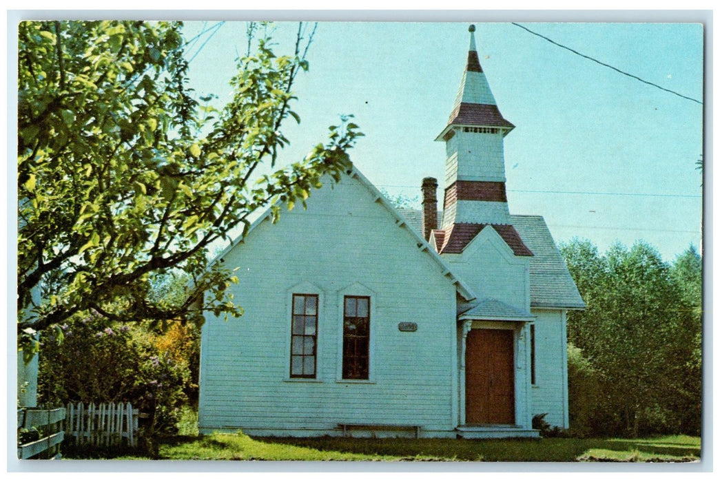 c1950's Oysterville Baptist Church Building Oysterville Washington WA Postcard