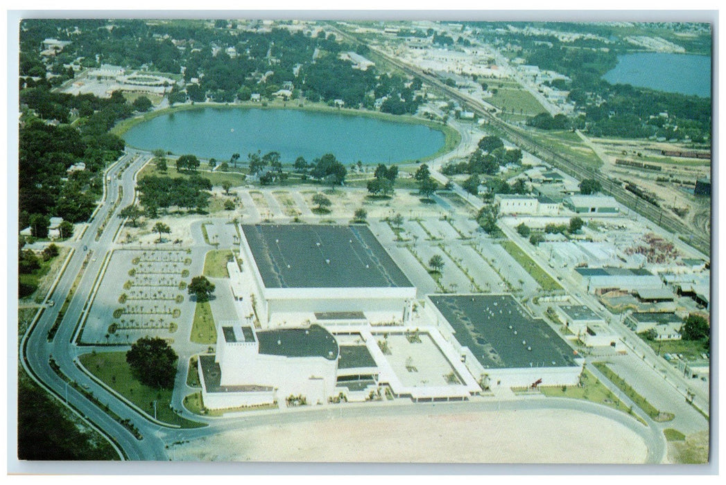 c1950 Lakeland Civic Center Entertainment Arena Theater Hall Florida FL Postcard