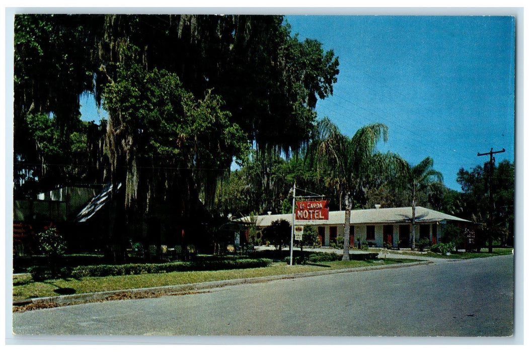 c1950's LeCarda Motel Resort Spot Restaurant Crystal River Florida FL Postcard