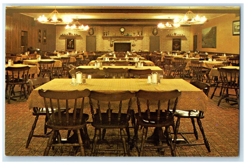 c1950's Country Kitchen Restaurant Dining Settings Hartville Ohio OH Postcard