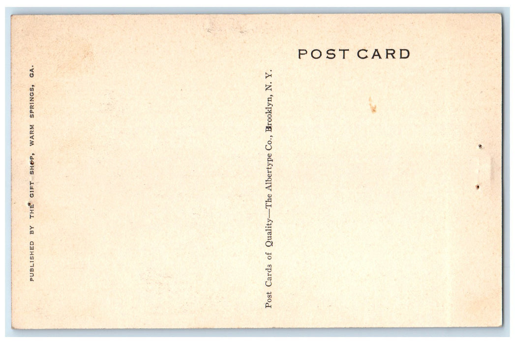 c1940s North View Meriwether Inn Warm Springs Georgia GA Unposted Trees Postcard