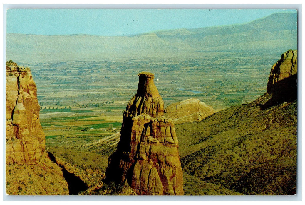 c1950's Independence Monument Rock Formation Valley Fruita Colorado CO Postcard