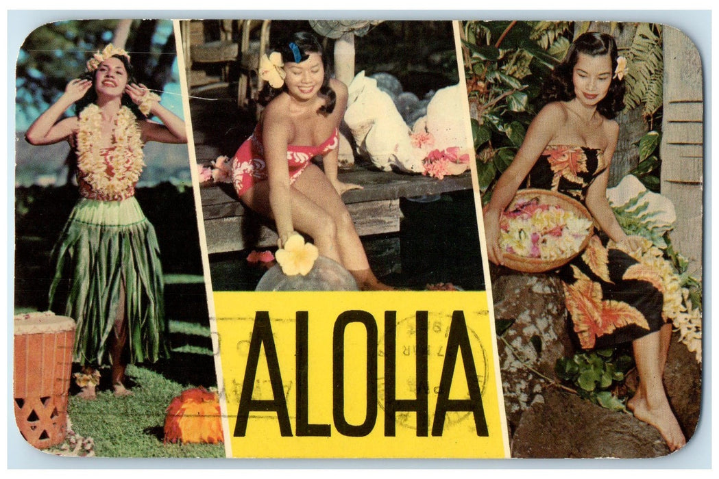 1967 Aloha From The Beauties Of The Islands Honolulu Hawaii HI Posted Postcard