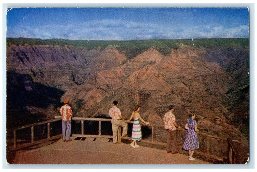 c1960's Waimea Canyon Scenic Masterpieces Island Of Kauai Hawaii HI Postcard