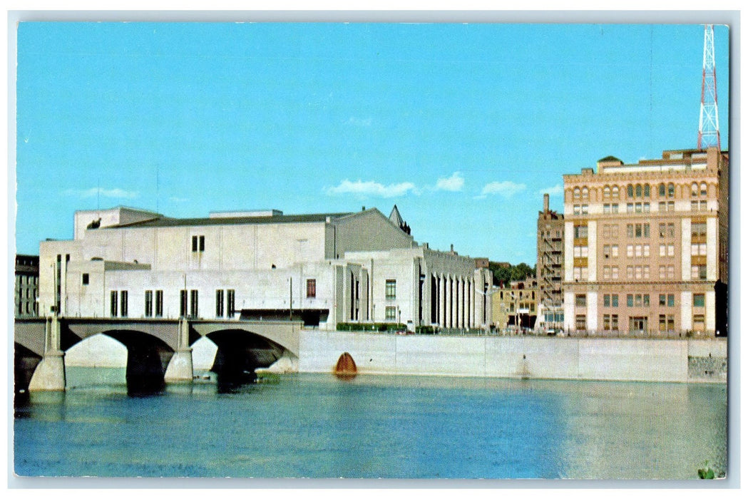 c1960s Civic Auditorium & Furniture Exposition Building Grand Rapids MI Postcard