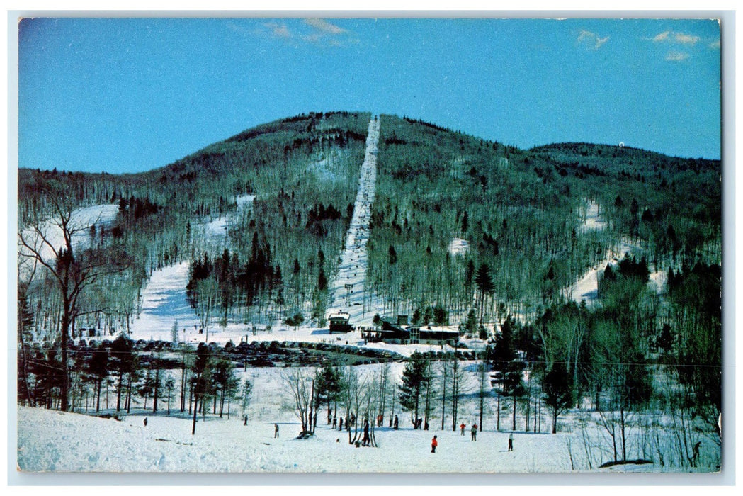 1957 Lift Line & Ski Trails Mt. Sunapee State Park New Hampshire NH Postcard